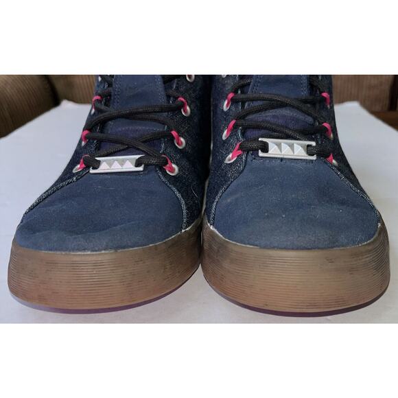 Nike Lebron James Sneakers Mens 11 Blue Fireberry Denim Lace Up‎ 716424-400 - Picture 7 of 9
